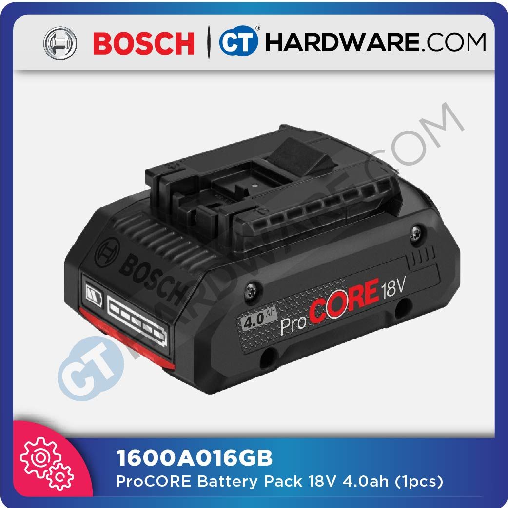 BOSCH 1600A0193L PROCORE BATTERY PACK 18V X 4.0AH (SINGLE BATTERY)