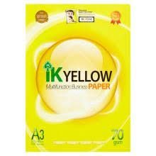 A4 Paper IK Yellow 70gsm (450'S)