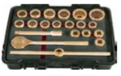 Temo 20Pc Metric 3/4" Dr. Safety Socket Set - Al-Br