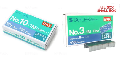 MAX NO.3-1M /N0.10 STAPLES