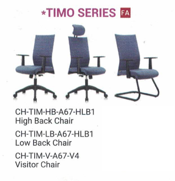 OFIS SERIES FABRIC CHAIR TIMO SERIES