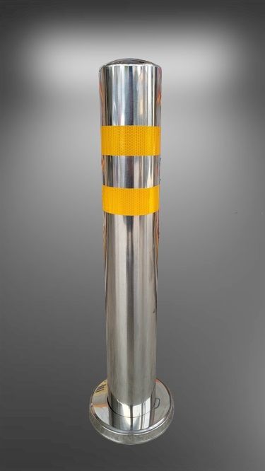 Bollard Stainless Steel, Heavy Duty Bollard 4 Inch(100mm Dia), 750mm(H)