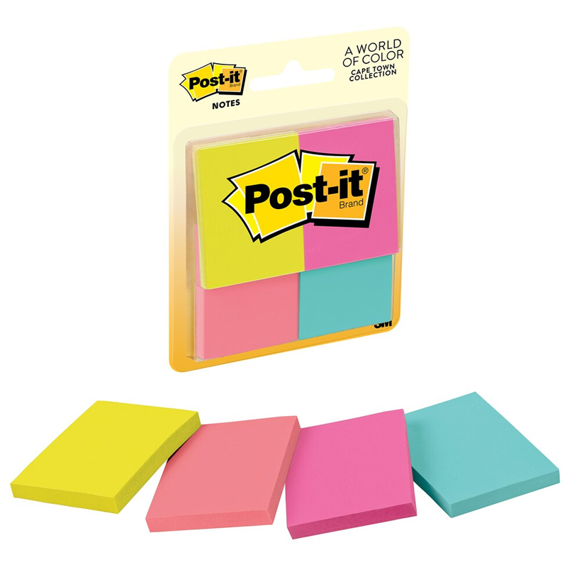 Post-It Pad Colour 1.5" x 2"