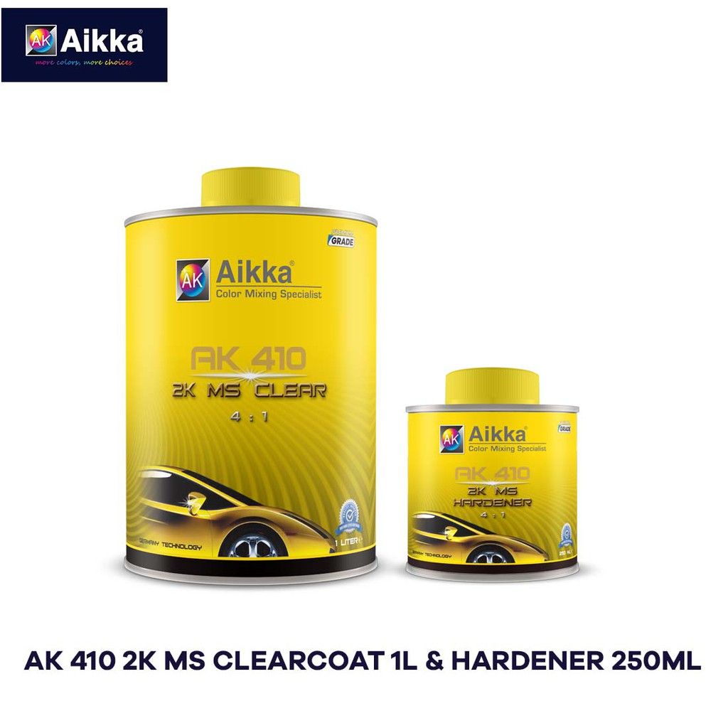 AIKKA AK 410 2K MS CLEAR & HARDENER 4:1