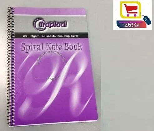 SPIRAL NOTE BOOK A5 (WIRE O ON SIDE)
