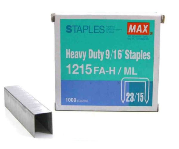 MAX HEAVY DUTY STAPLES 1215 FAH