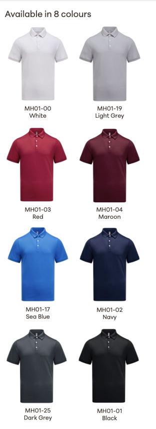 Dual Layers - 100% Microfiber Outside & 100% Cotton Inside 215 gsm (Hybrid Polo)