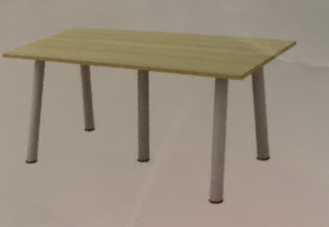 8鈥�BRASS RECTANGULAR CONFERENCE TABLE