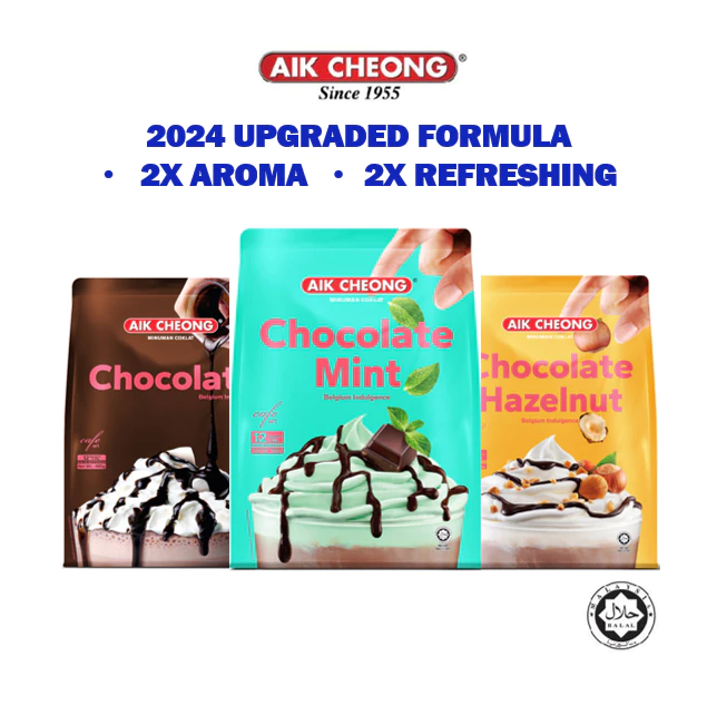 Aik Cheong 3 In 1 Chocolate Series - Chocolate Mint/ Chocolate Hazelnut/ Chocolate Kosong