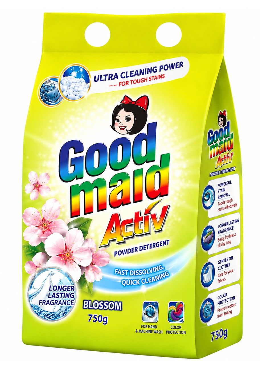 GOODMAID ACTIV Powder Detergent 750g  - Blossom