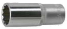 JONNESWAY 1/2" DR. 12PT FLANK DEEP SOCKET, SIZE: 12MM