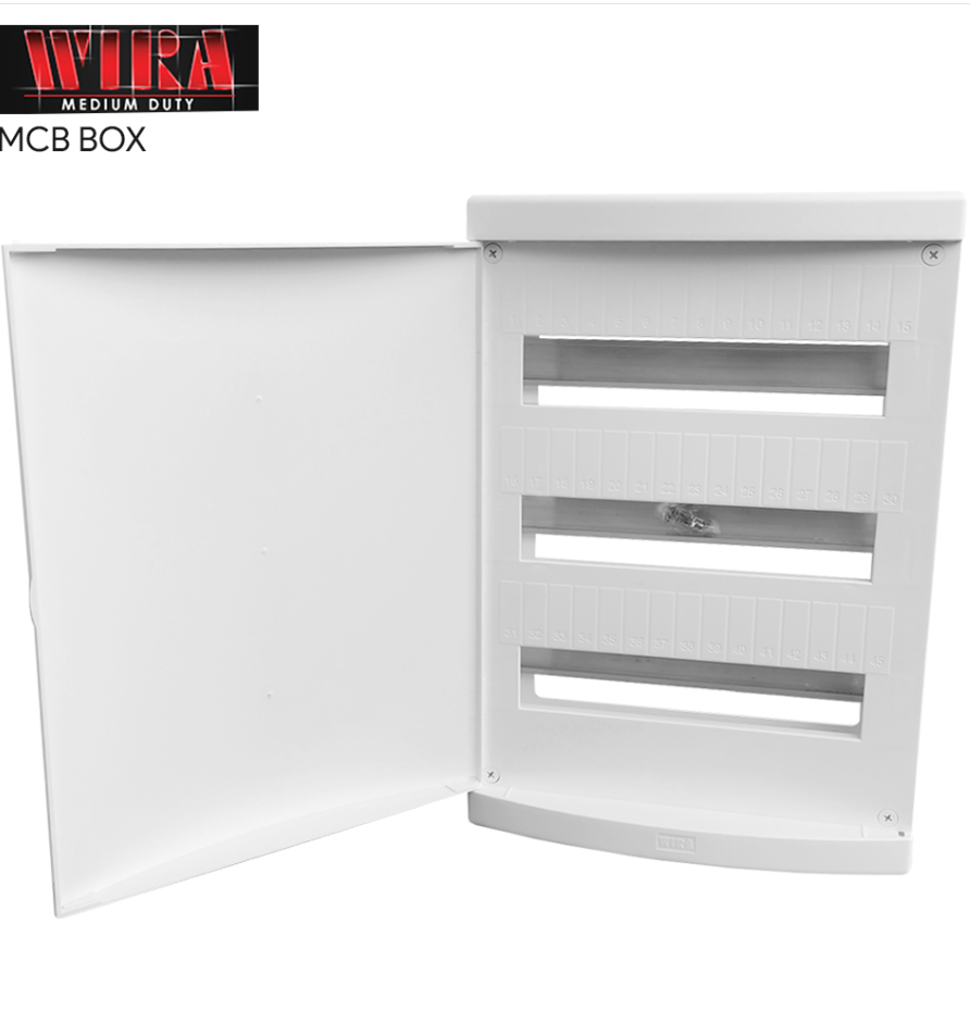WIRA WHITE ABS MCB DB BOX (8 - 45 WAY)