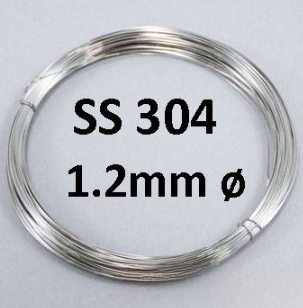 SS 304 STAINLESS STEEL WIRE SINGLE STRAND SS304 TIE WIRE SOFT 1.2MM DIAMETER