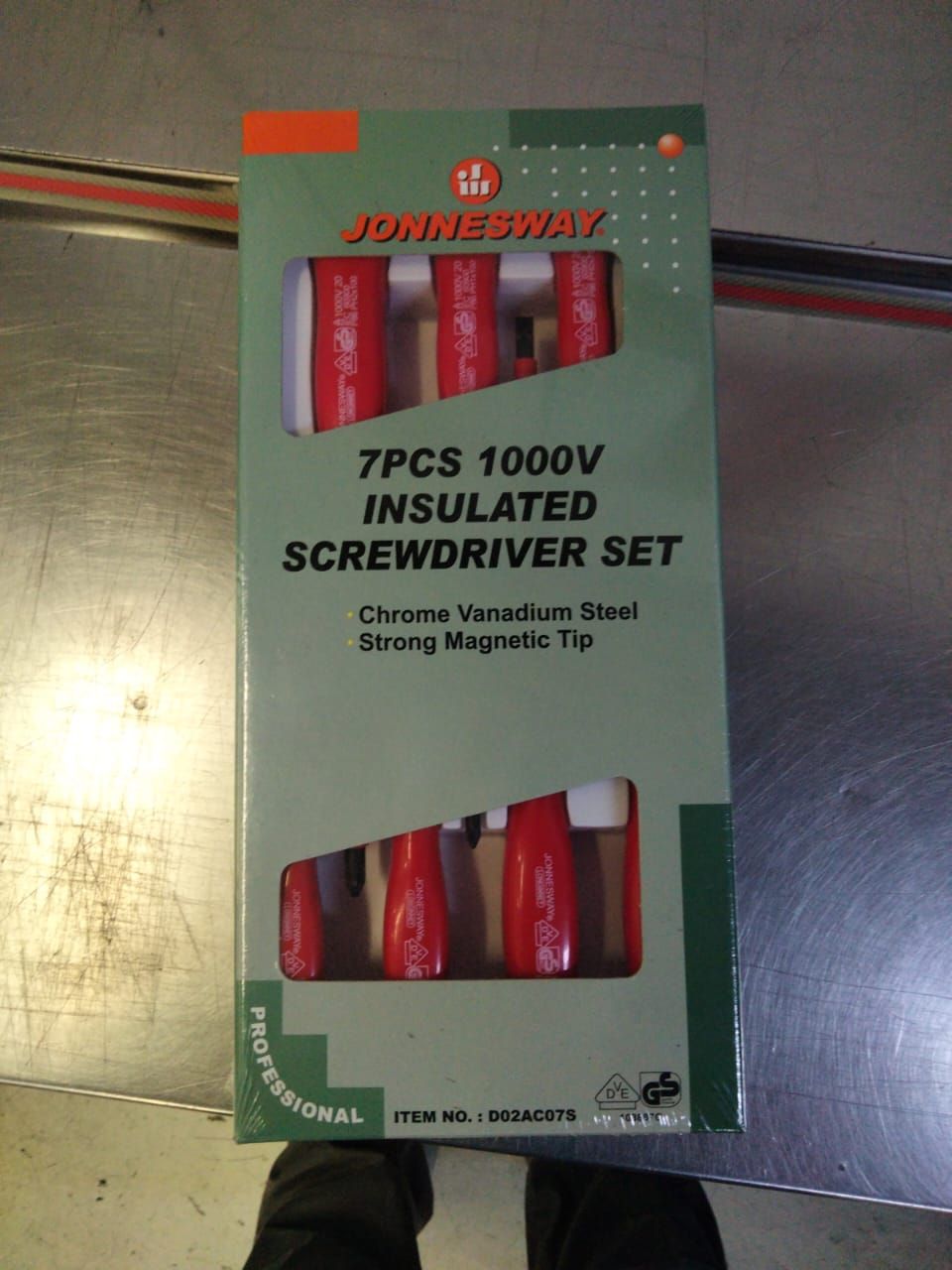 JONNESWAY 7PCS 1000V INSULATED SCREWDRIVER SET D02AC07S