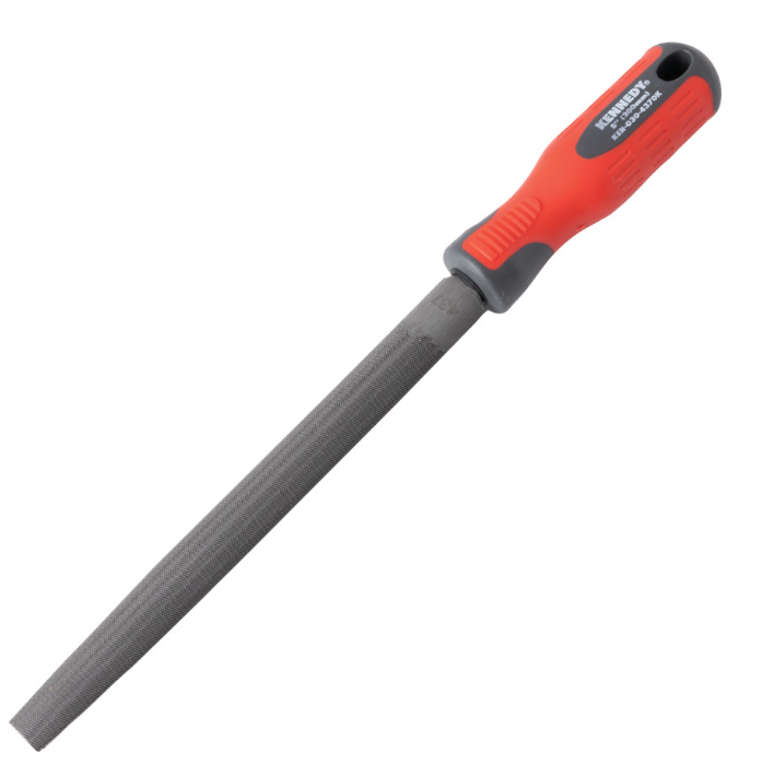 Kennedy-Pro 200mm (8") Half Round Second Engineers File With Handle KEN0304370K