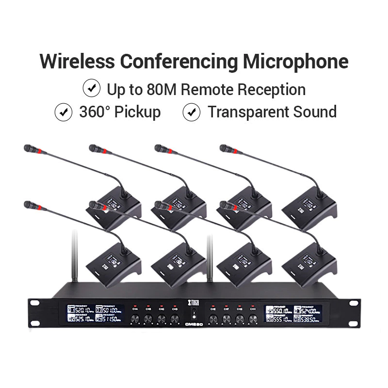 XTUGA Mic Wireless Profesional UHF 8 Channel CM280