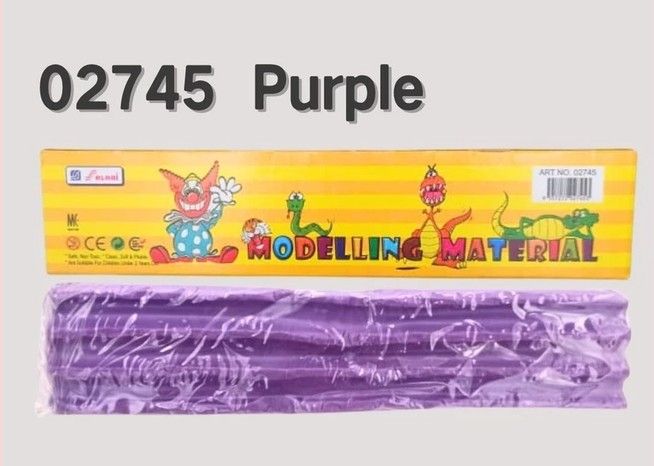 Modelling Material Clay Non-Toxic | Art Plasticine | Modelling Plasticine | Tanahriat 02745- Purple SL-02745-KK