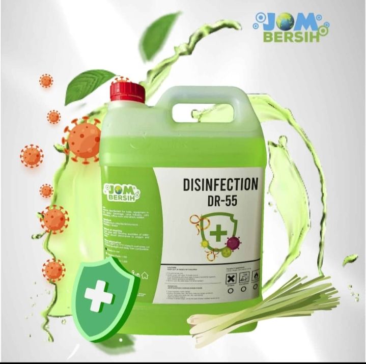 JOM BERSIH LIQUID OCHA DISINFECTANT LIQUID -5 LITER FOR SRAY GUN (JOM BERSIH KKM, SIRIM) Random Odour - FREE DELIVERY SEMEMANJUNG