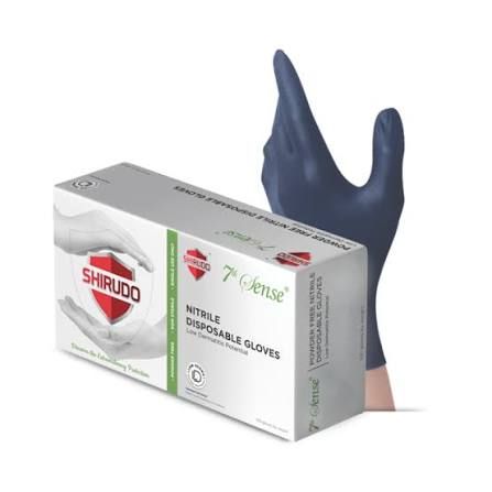 Nitrile Glove Disposable 3.2g SHIRUDO 7thSense BerryBlue 9" (100pcs)