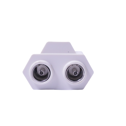 2 WAY TV SPLITTER AERIAL COAXIAL CABLE MALE TO 2X FEMALE CONNECTORS ADAPTER