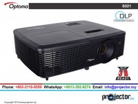 OPTOMA S321 SVGA 3200 LUMENS PROJECTOR