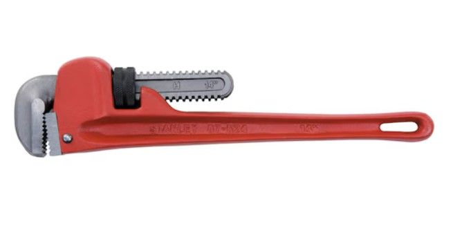 Stanley Range Pipe Wrench Lock 8"–14" (Red)
