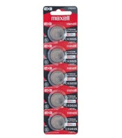 Maxell Micro-Lithium CR2025 Battery Pack (5pcs stripe) CR2025 5B