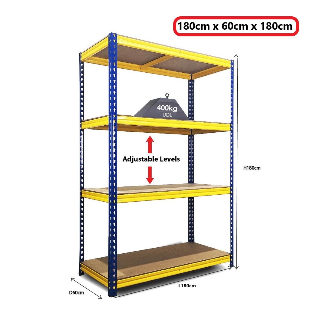 Metal Boltless Rack 4 Layer H 1800 x D 600 x W 1800