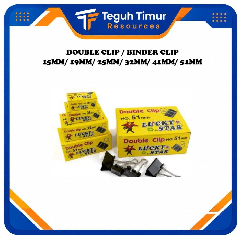 Double Clip/ Binder Clip 19 MM (12PCS/BOX)