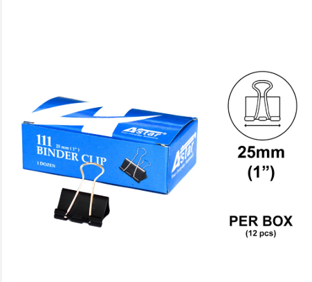 ASTAR Binder Clips (25mm) (12 dozens/box)
