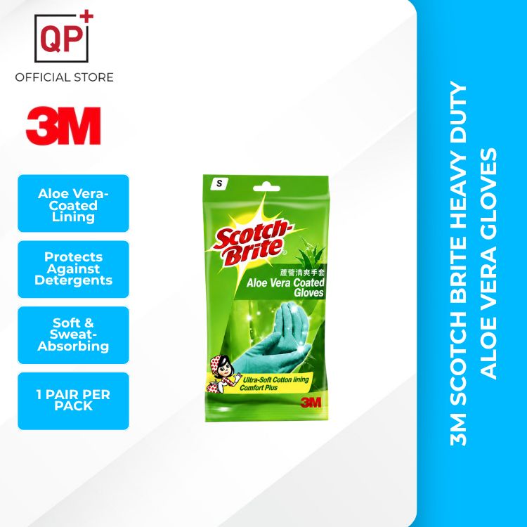 3M SCOTCH BRITE HEAVY DUTY ALOE VERA GLOVE | SARUNG TANGAN | 手套-M