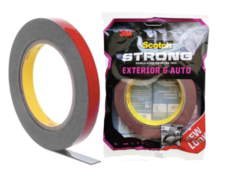 3M SUPER STRONG TAPE / 19MM X 5M / ACRYLIC TAPE / heavy duty / outdoor / vehicle tape/ foam tape / double sided tape
