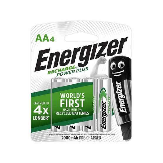 ENERGIZER RECH BATT 2AA 2000MAH POWER PLUS