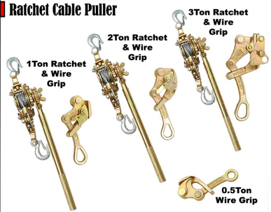 MULTIFUNCTIONAL RATCHET CABLE PULLER AND WIRE GRIP ( 0.5T, 1T, 2T, 3T ) RG101
