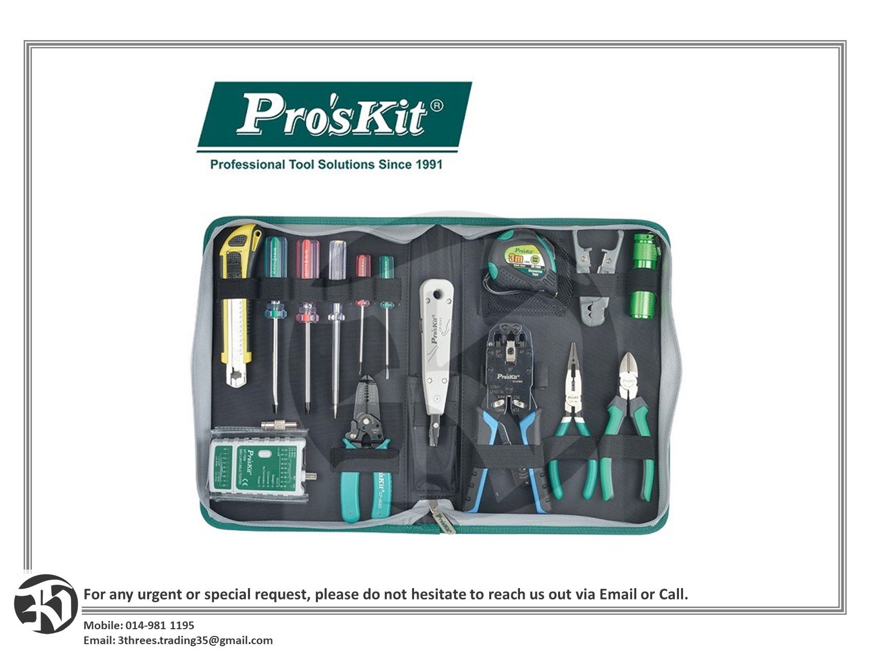Pro'sKit PK-4013 Network Installation Tool Kit