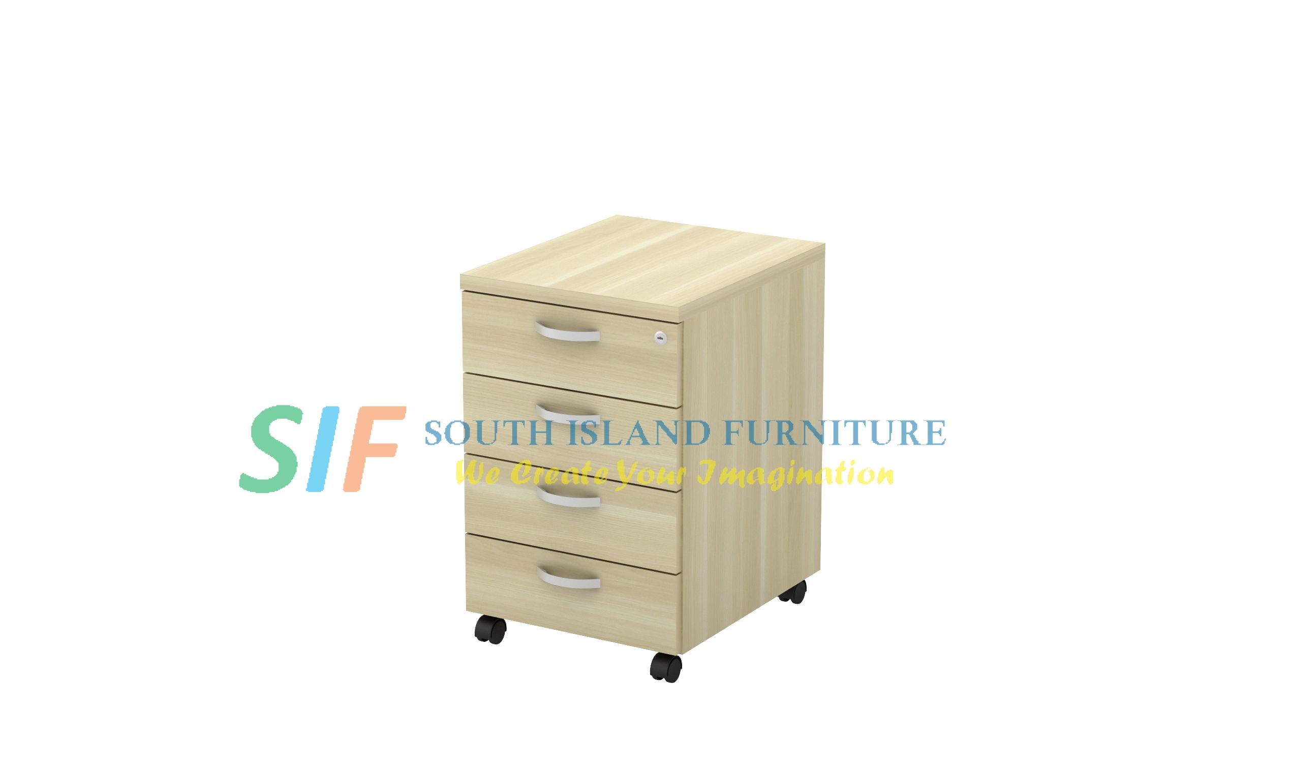 MOBILE PEDESTAL 4 DRAWERS ( 410W x 500D x 640H mm)