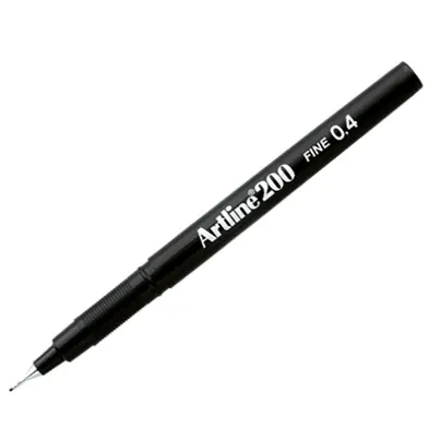 ARTLINE WRITING PEN 200 BLACK (1PCS)