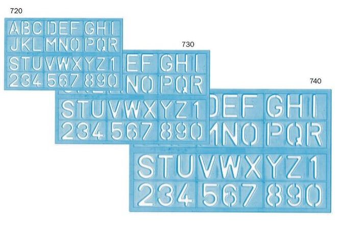 Alphabet Stencil ABC 40mm (1 1/2 INCH)