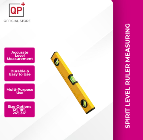 MAGNETIC SPIRIT LEVEL WATER LEVEL RULER 12'' 18'' 24'' l PEMERIKSA KEDUDUKAN AIR & PENGUKUR | 水平尺-12"/ 300MM
