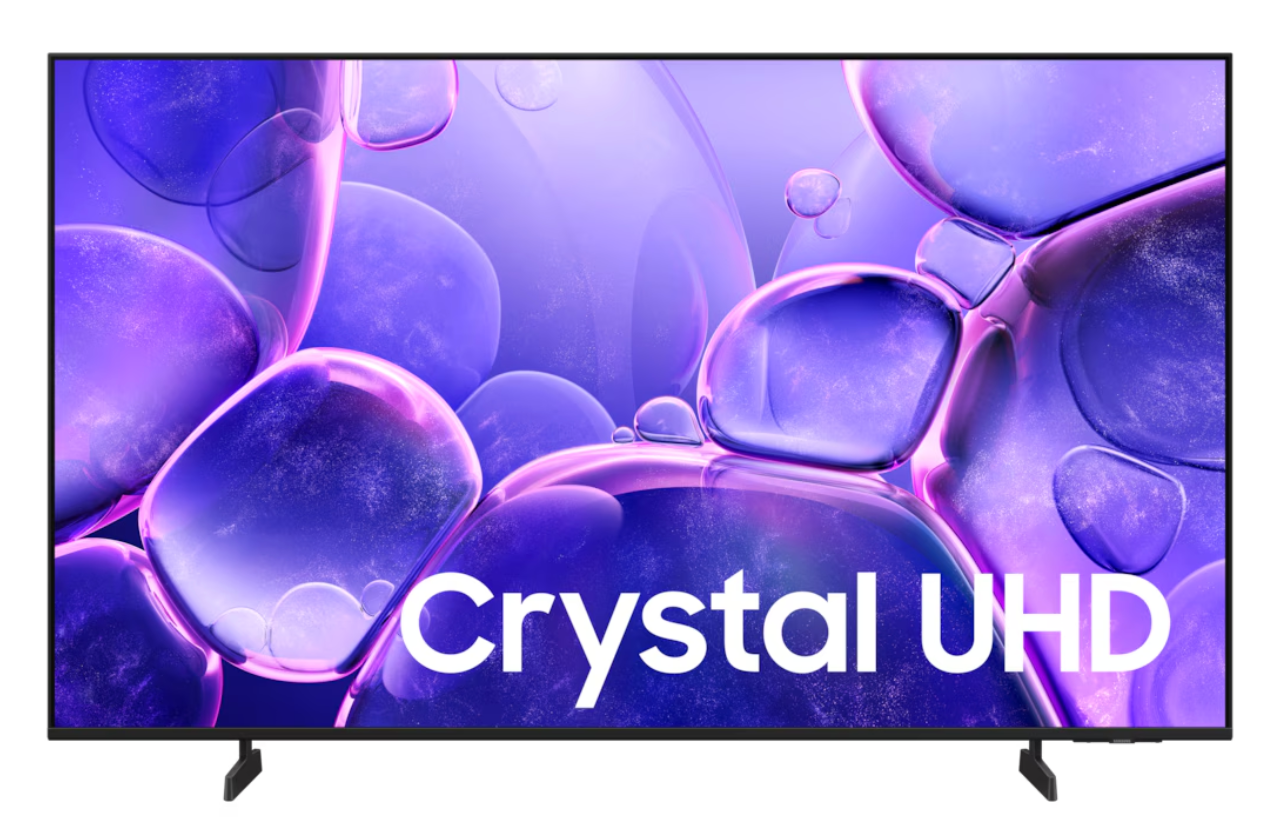 SAMSUNG 55" Crystal UHD UE100F 4K Smart TV (2025) with Stand