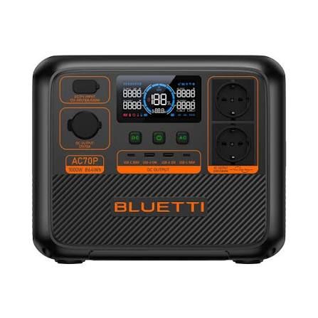 BLUETTI AC70P Portable Power Station (1000W/864Wh)
