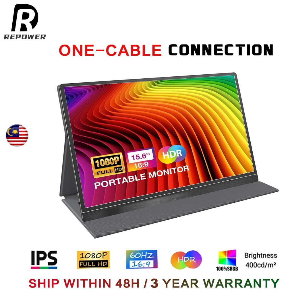 Portable Monitor 15.6 inch External Monitor 1080P (Touch Screen)