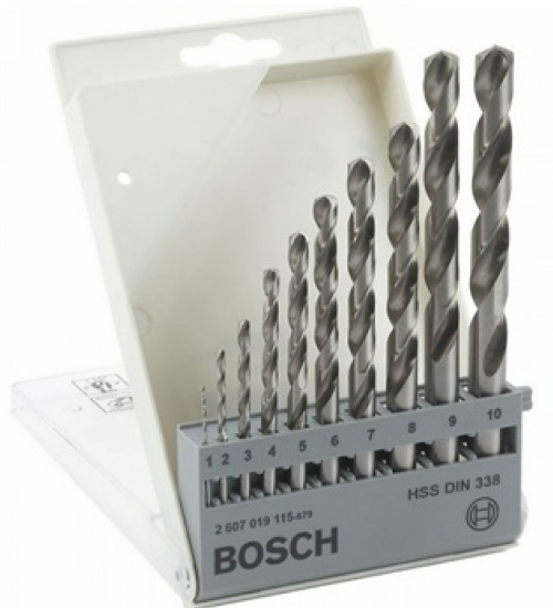 *BOSCH HSS-G Set 1-10mm 10pcs