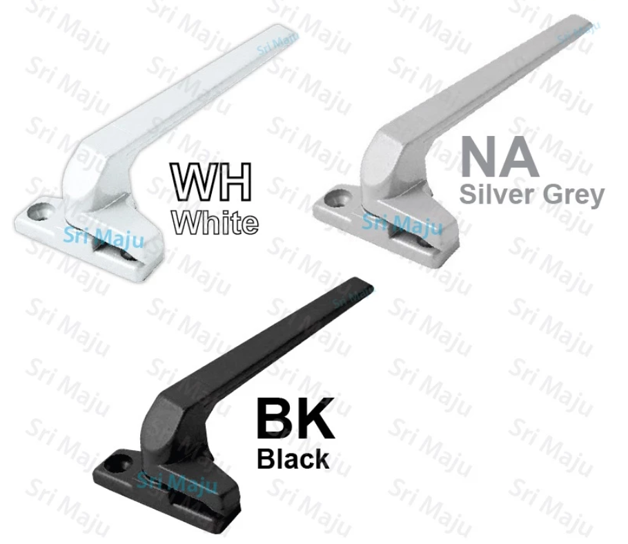 MAJU 111 Window Casement Handle Open Close Crescent Window Frame Handle Lock Pemegang Tingkap NA BK WH