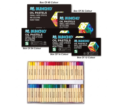 Buncho Oil Pastels / Crayon color / 12 / 16 / 24 / 36 / 48 Color 16 Oil Pastel OP-B-12-KK