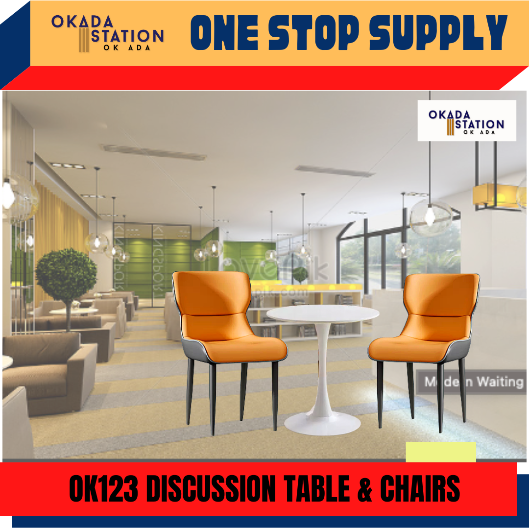 OK DISCUSSION TABLE SET -OK123 / DISCUSSION TABLE / DISCUSSION CHAIR / ERGONOMIC CHAIR