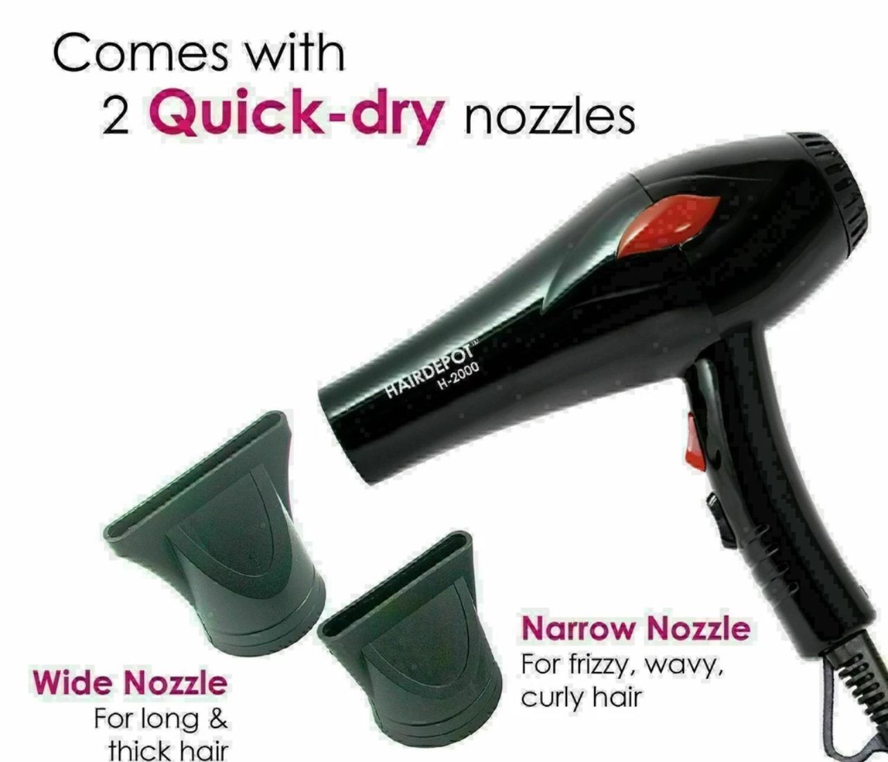 Hairdepot Hair dryer - Salon Professional Air-expert (2000W)