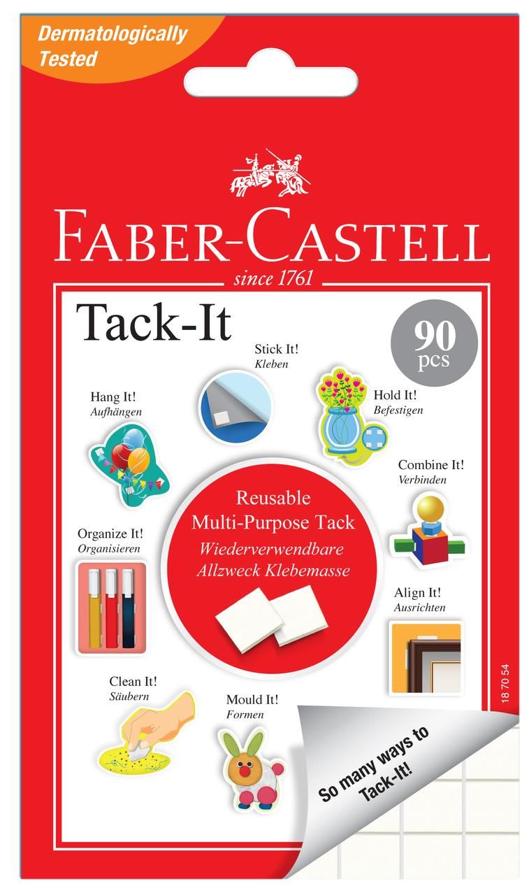 Faber Castell Tack-It (White, Reusable Multi Purpose Tack, 120pcs)