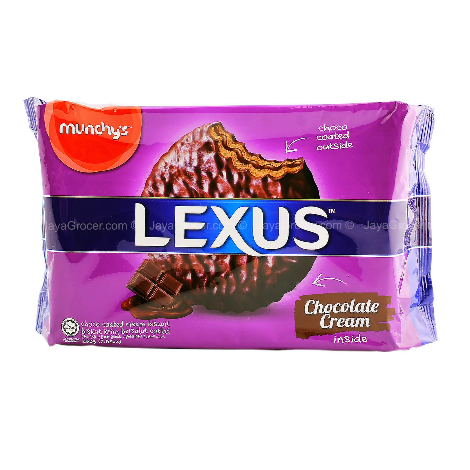 Munchy's Lexus Chocolate Cream Inside