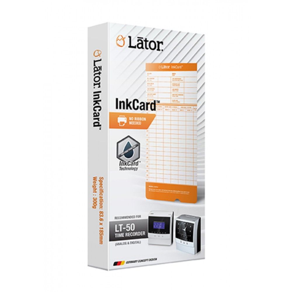 LATOR INK PUNCH CARD
